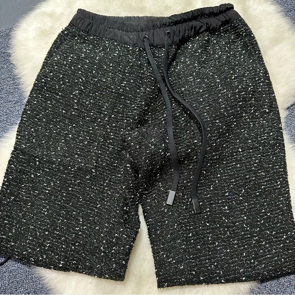 Zara Tweed High Waisted Sweat Pants